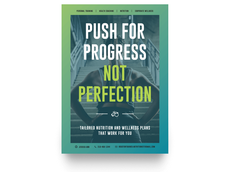 Push for Progress Not Perfection Campaign